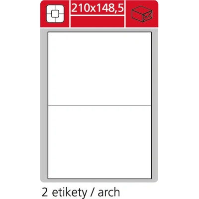 S&K LABEL Samolepící etikety bílé SK LABEL STANDARD 210 x 148,5 mm 100 archů