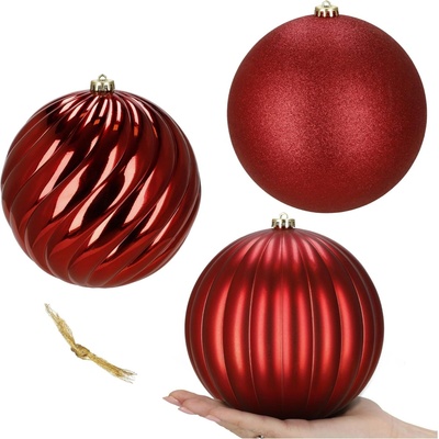 Springos Vianočné gule 20 cm 3 ks CA0986
