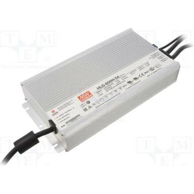 MEAN WELL HLG-600H-54 Napájecí zdroj: spínaný; LED; 600W; 54VDC; 11,2A; 90÷305VAC; IP67