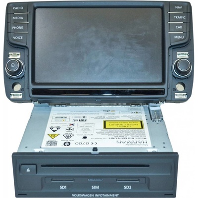 rádio + navigace (řidící jednotka a display) VW Golf VII 5G0 5G0919606 5G0035044C