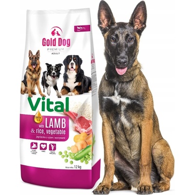 Gold Dog Vital premium jahňacia ryža zelenina 12 kg