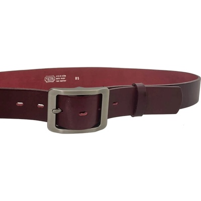 Penny Belts kožený opasek 15995 bordo