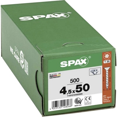 SPAX R 88091 Senkkopf/T-STAR 1191010450505 skrutka do dreva 4.5 mm 50 mm T-STAR plus ocel WIROX 500 ks