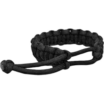 WARAGOD Гривна от паракорд с регулируема закопчалка Ilmë, черна (WAR0073023)