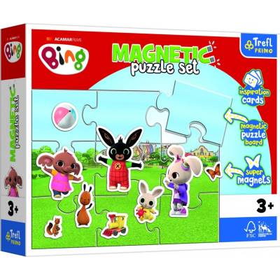 Trefl magnetické s doplňky Králíček Bing s přáteli v krabici 29x22x5cm