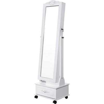 Songmics Glam bílý lesk