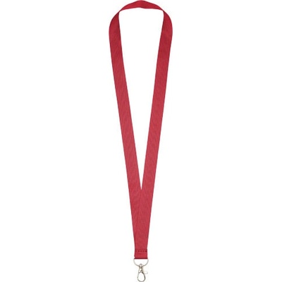 Snúrka na krk Lanyard Impey s praktickým háčikom Červená