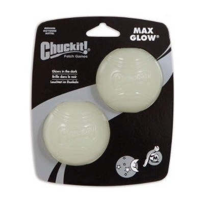 Chuckit! Loptička Glow Medium 6,5 cm svietiaca 2 ks na karte