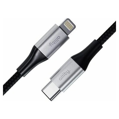 Allity AUC-01 Dátový USB-C/Lightning, 1m, černý