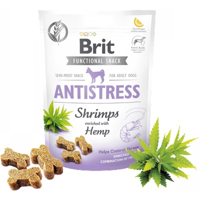 Brit Care Dog Functional Snack Antistress Shrimps Полумеко антистрес лакомство 150gr