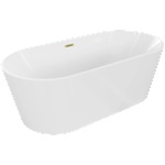 Mexen Luna 170x80 cm white/brushed gold (52031708000-55)