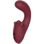 Chisa-novelties Chisa Kissen Tide Vibration + Thrusting + Tapping Tip Red