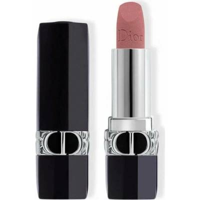 Dior Rouge Dior Couture Colour Floral Lip Care dlouhodržící rtěnka s přírodními květinovými extrakty 100 Nude Look Velvet 3,5 g