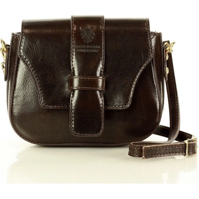 Mazzini kožená crossbody kabelka VERONA cafe L101f hnedá