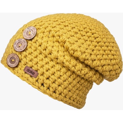 Doke háčkovaná čepice b nature gold – Zboží Dáma