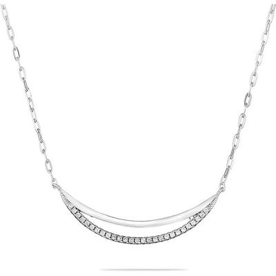 Swan Сребърно елегантно колие с камък цирконий XH4016N Swan