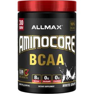 Allmax Nutrition AminoCore BCAA [315 грама] Бяло грозде