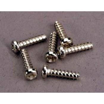 Traxxas кръстата винт 2.6x10mm полукръгла глава цинк. (6)