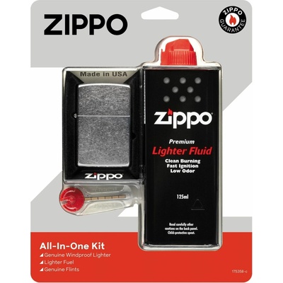 Zippo benzínový Dárková sada All in One Kit 30035 – Zboží Mobilmania
