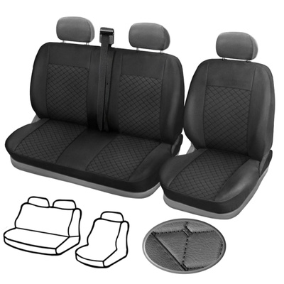 Тапицерия за бус, черна Premium SS 2+1