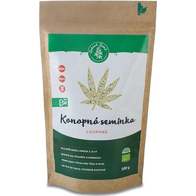 Zelená Země Konopné semienko lúpane Bio 500 g
