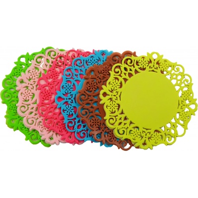Home Podložky pod poháre 6 ks silikónové Q 9cm