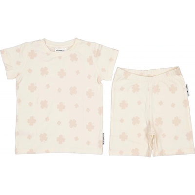 Bambusová letní dvoudílná souprava tričko a kraťasy Beige Clover Geggamoja