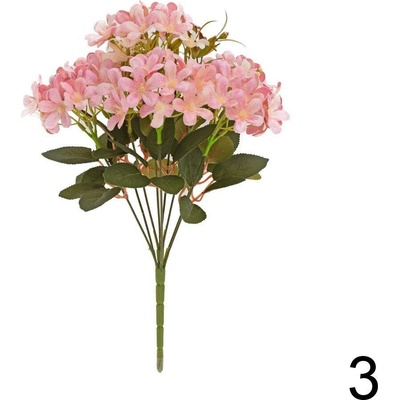 Kytica Hortenzia 38cm zamat ružová 243790R