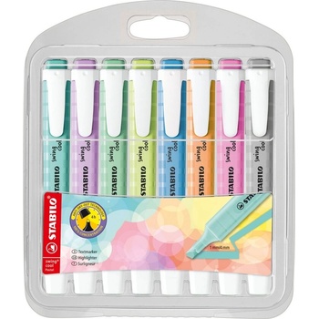 STABILO Комплект текст маркери, Stabilo, Swing Cool Пастел ST275/8-08-2, 8 цвята (ST275/8-08-2)
