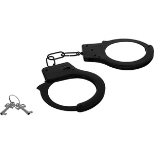 Intense Fetish Metal Handcuffs Black