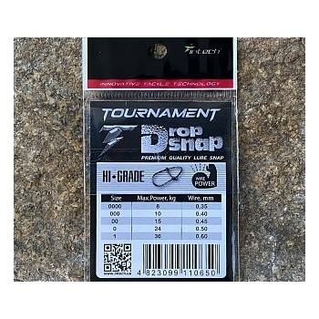 Intech Karabínka Tournament Drop Snap Matt Black veľ.000