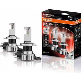 OSRAM H4/H19 SMART NIGHT BREAKER LED +330% 64193DWNBSM-2HB 6000K 2ks (3724)