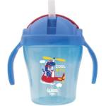 Wee Baby Чаша със сламка Wee Baby - 200 ml, 6 м+, синя (221)