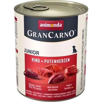 Animonda GranCarno Junior - Beef & Turkey Hearts 24x800 g