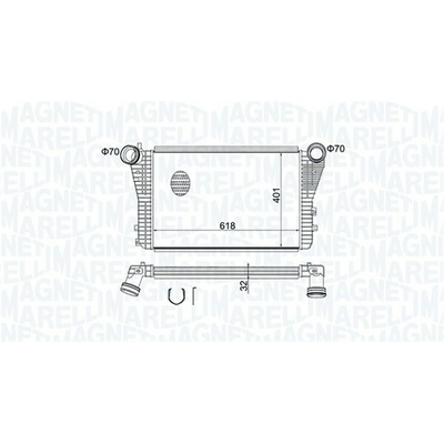 Chladič plniaceho vzduchu MAGNETI MARELLI 351319204030