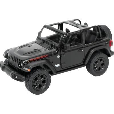 Kinsmart Метална количка Kinsmart - 2018 Jeep Wrangler Open Top, 1: 34, черна (53079)