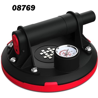 SHIJING Вакуум вендуза с манометър и помпа, shijing p611, 200 мм, до 110 кг в куфар (uni-08769 / 09877)