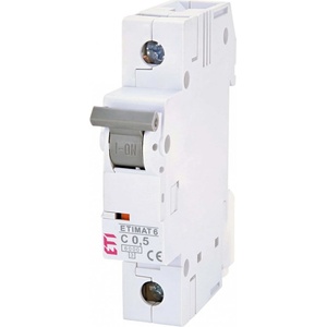 ETI Автоматичен прекъсвач 1p C 0.5A 6kA (2141501)