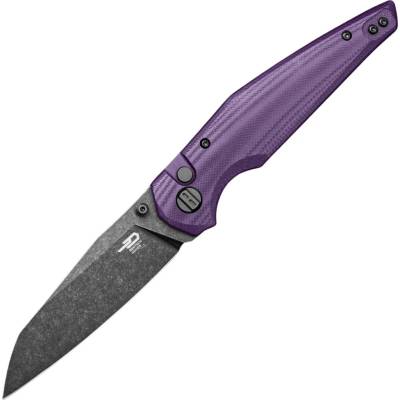 Bestech Snakebird 14C28N, G10, Button Lock - Fialová BG58E