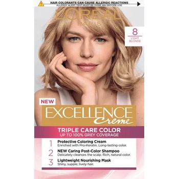 L'Oréal L'Oréal Еxcellence Боя за коса, 8 Light Blonde