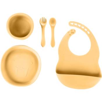 Zopa Silicone Set комплект за хранене за деца Mustard Yellow