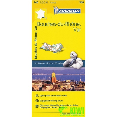 mapa Bouches-du-Rhone, Var 1:150 t.