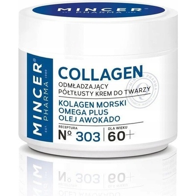 Mincer Pharma collagen omladzujúci polotučný krém na tvár 60+ 50 ml