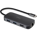 Ttec USB хъб ttec - 8 в 1 Multiport, 8 порта, USB-C, черен (8694470827872)