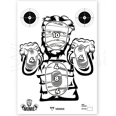 Terče Venox Múmia Papierový 61x43cm 10ks