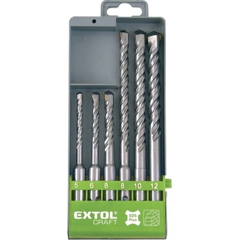 EXTOL Vrtáky SDS-plus do betónu, sada 6ks 5-8x110mm, 8-12x160mm