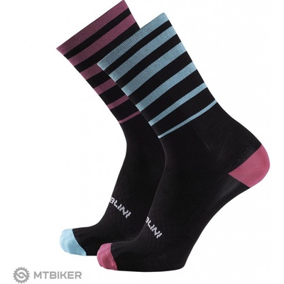 Nalini Gravel socks ponožky čierna/modrá/fialová