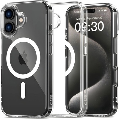 Tech-Protect Tech - Protect Flexair Hybrid MagSafe калъф за iPhone 16 - Прозрачен KP35116 (35116)