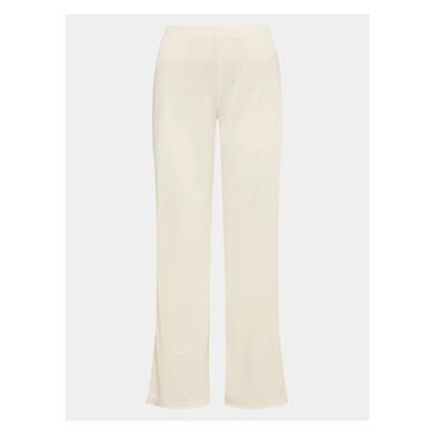 Gina Tricot Текстилни панталони Wide slit trousers 19421 Бежов Regular Fit (Wide slit trousers 19421)