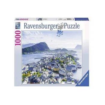 Ravensburger Пъзел Ravensburger 1000 ел. - Гледка над Олесунд, Норвегия, 7019844